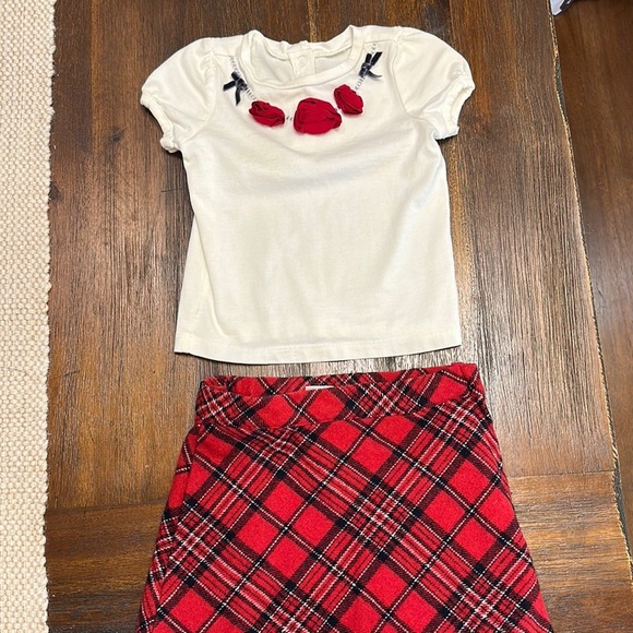 Janie and Jack tee and skirt - Picture 1 of 6